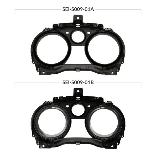 Versions comparison of Opel - Vauxhall Corsa speedometer lens