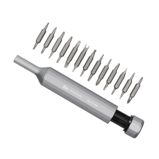 Precision screwdriver : 13 bits (26 heads) including Torx, Phillips, Hex, U-shape, Triangle and Slotted for electronics repairs