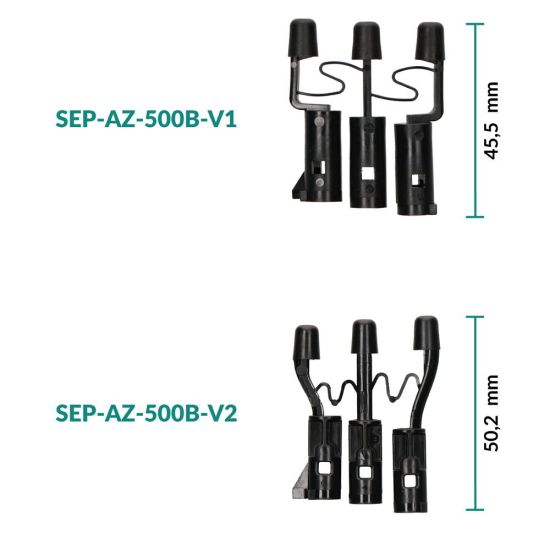 Pulsanti neri per cruscotto Fiat 500, Abarth 500, 595, 695