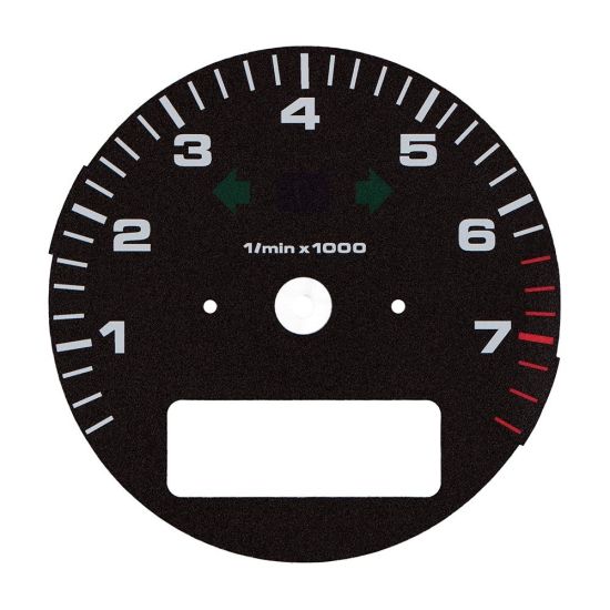 Fondino contagiri quadro strumenti Porsche 911 964 Turbo 3.6, 964 Turbo S e 993 Turbo Cabriolet 3.6 - icone spente