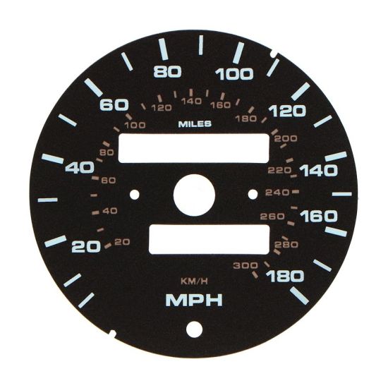 Porsche 911 964 Carrera 2, Carrera 4, RS and 993 Carrera 2, Carrera 4, Carrera RS and Targa 180 mph speedometer dial disc