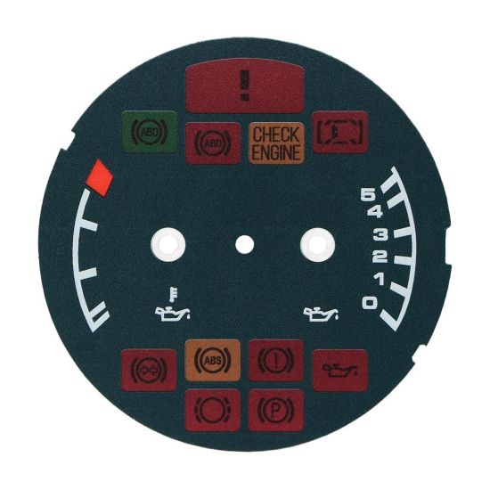 Fondino blu petrolio temperatura e pressione olio quadro strumenti Porsche 911 993 (versioni europee) - icone spente