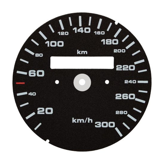 Porsche 993 -964 speedometer dial for mph to kmh conversion (manual transmission - 1 counter)