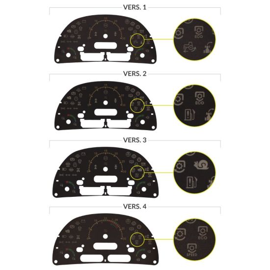 Landini and McCormick tractors and crawlers instrumentation gauge face