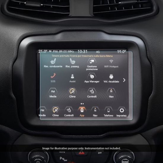 Protective glass for Jeep, RAM, Chrsyler and Dodge sat nav display