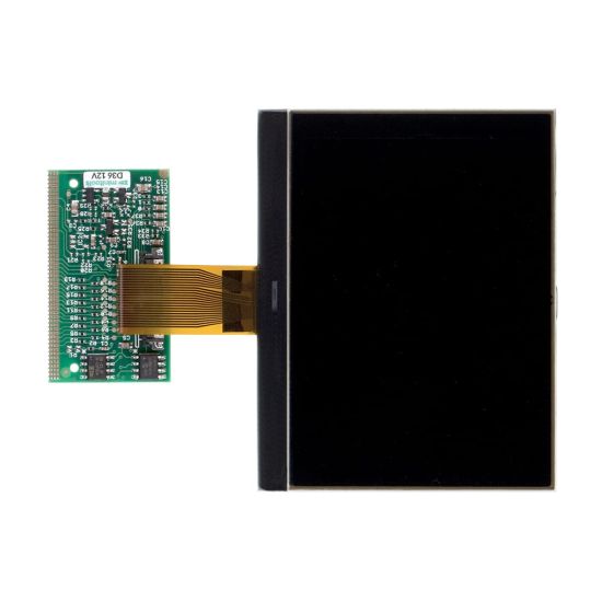 LCD screen for repairing VDO and Jaeger / Magneti Marelli instrument panels of  Audi A2, Audi A3 8L, Audi S3 8L, Audi A4 B5, Audi S4 B5, Audi RS4 Avant B5, Audi A6 C5, Audi S6 C5, Audi RS6 C5, Audi TT 8N, Volkswagen Transporter T4, T5 VDO, Seat Ibiza, Leo