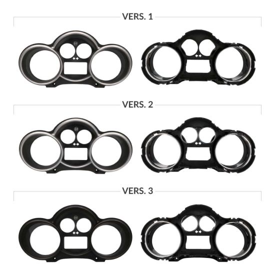 Front lens for Alfa Romeo 147 and GT instrument panels (pre-facelift models) - versions comparison