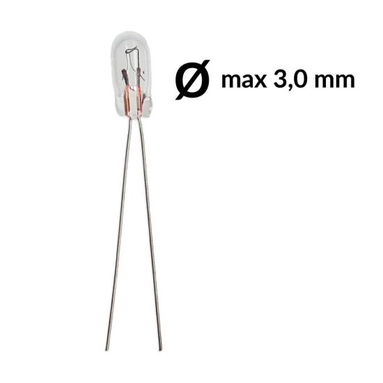 T1 40mA 12V wire base miniature incandescent light bulb