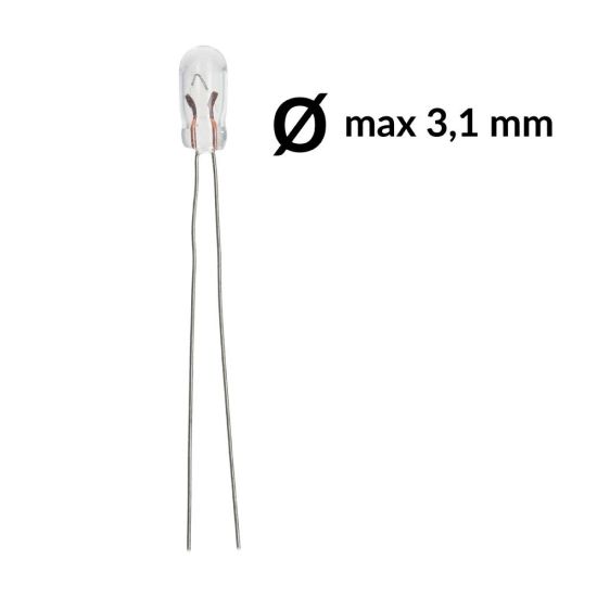 Mini - Micro lampadina ad incandescenza T1 115mA 5V