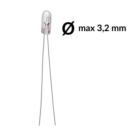 Wire base miniature light bulb T1 80mA 14V