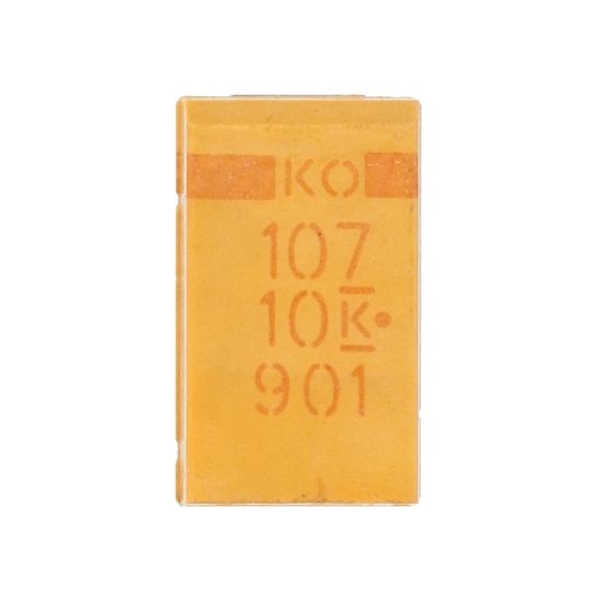 SMD tantalum capacitor, 100uF, 10V. 10 pcs per pack