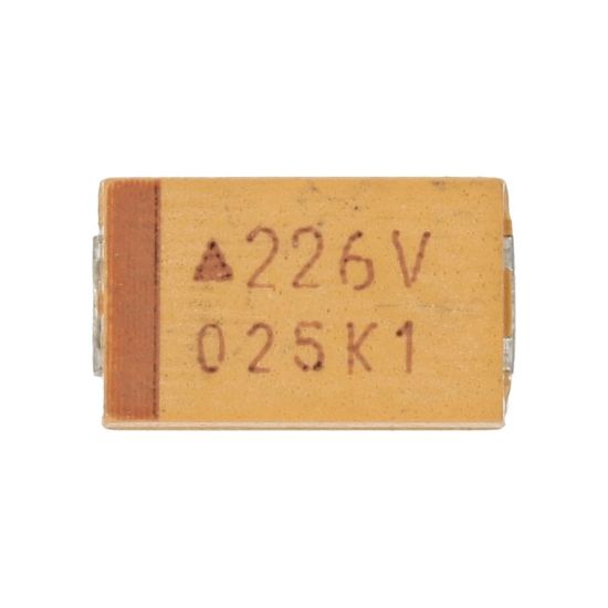 SMD tantalum capacitor, 22uF, 35V. 10 pcs per pack