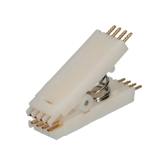 Test clip for DIL8 devices