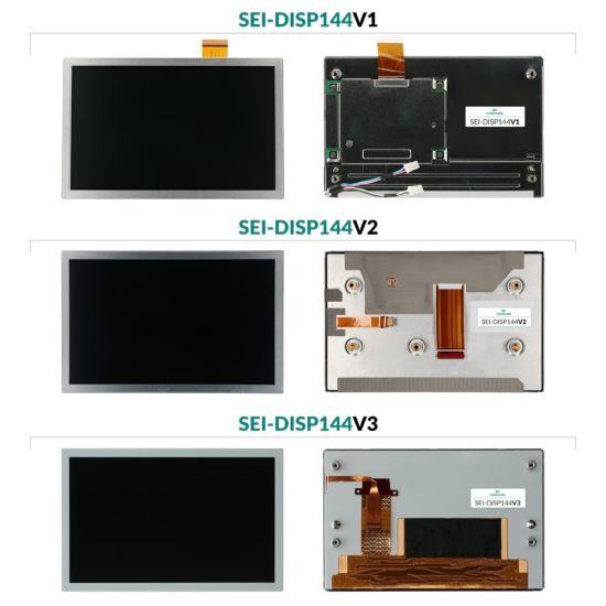 Citroën, DS, Fiat and Peugeot RNEG RT5 / RT6 sat nav screen, front and back sides comparison