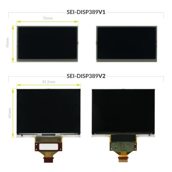 Confronto versioni display LCD per quadri strumenti Peugeot 3008 Mk1 e 5008 Mk1