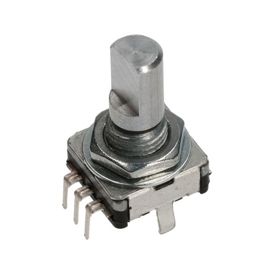 Replacement rotary encoder, 15 ppr, 30 detents, with push button