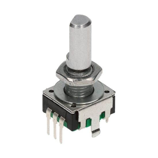 Replacement rotary encoder, 24 ppr, with push button, 24 detents, 20 mm shaft