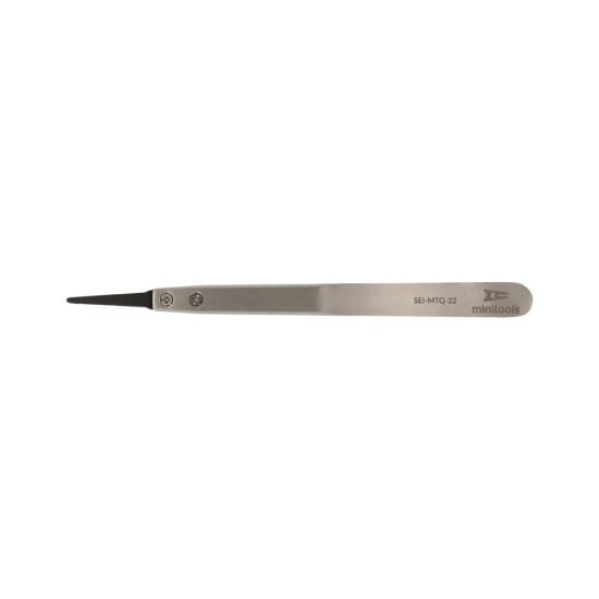 Anti-static tweezer with rounded plastic tip (127x10x5mm)