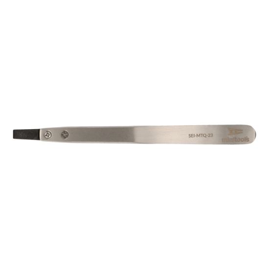 ESD tweezer with flat plastic tip (117x10x6mm)