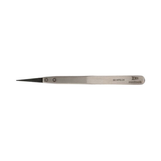 Anti-static tweezer with fine plastic tip (131x10x9mm)