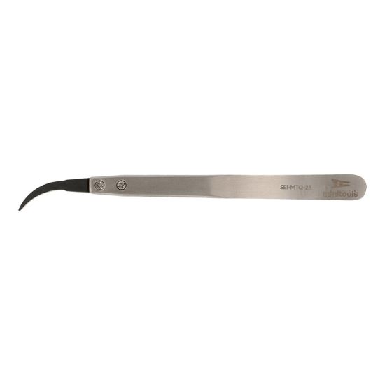  Anti-static tweezer with curved, fine plastic tip (130x10x10mm)