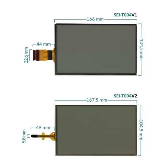 Touchscreen glass digitizer for Peugeot 208 and 2008 car radio / sat nav display