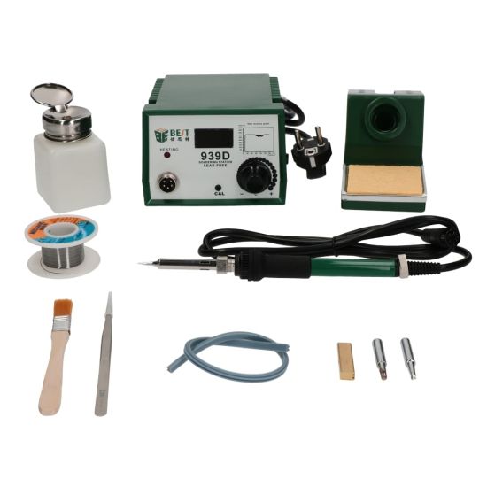 939D soldering iron + soldering accessories kit
