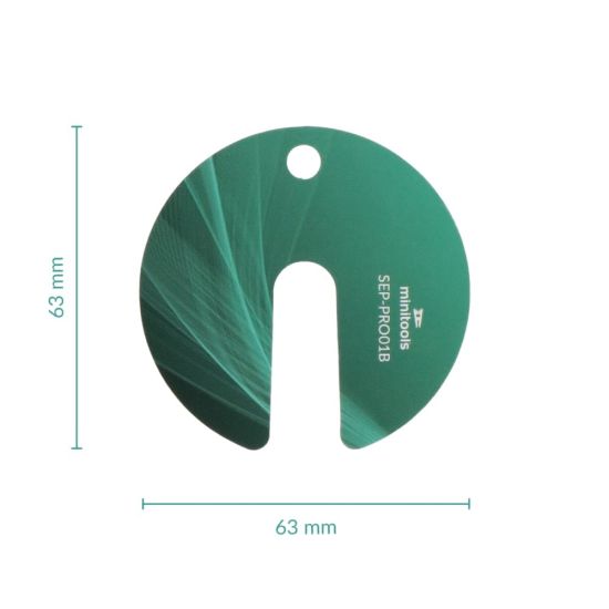 Small protective disc for instrument cluster gauge faces