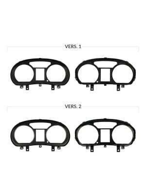 Confronto versioni cover anteriore quadri strumenti VDO Volkswagen Polo Mk4