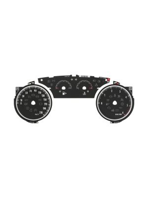 Version 2 - Set of gauge faces for Lancia Ypsilon 846 dashboards (post facelift models) - diesel versions