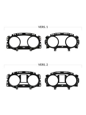 Confronto versioni disponibili cover anteriore quadri strumenti VDO Volkswagen Golf VII e Golf Sportsvan