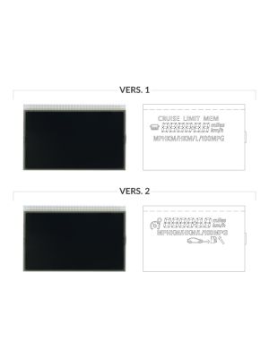 Confronto versioni disponibili display contachilometri Dacia Dokker, Duster Mk1, Lodgy, Logan Mk2, Sandero Mk2