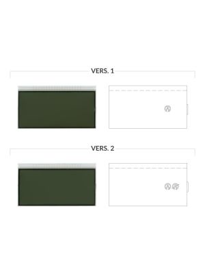 Versions comparison of the positive LCD display for Dacia Dokker, Logan Mk2 and Sandero Mk2 dashboards