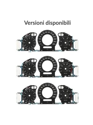 Versioni disponibili pannello elettroluminescente completo di fondino (nero - km/h) per contachilometri Mercedes CLK W209, CLS C219 e Classe E W211