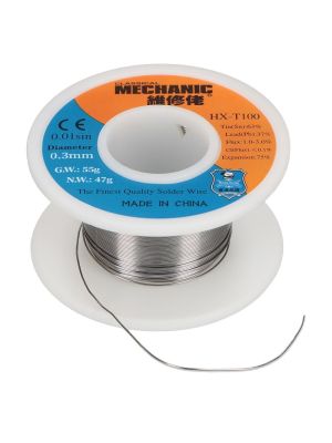 Rocchetto stagno per saldatura HX-T100 0,3mm 50 g 63% stagno 37 % piombo