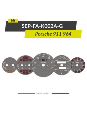 Kit di fondini grigi per cruscotti Porsche 911 964