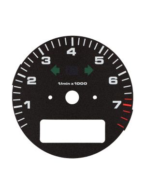 Fondino contagiri quadro strumenti Porsche 911 964 Carrera 2, Carrera 4 e 993 Carrera 2 - 2S, Carrera 4 - 4S, Targa, Turbo S e GT2 - icone spente