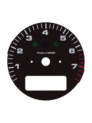 Fondino contagiri quadro strumenti Porsche 911 964 Turbo 3.6, 964 Turbo S e 993 Turbo Cabriolet 3.6 - icone spente