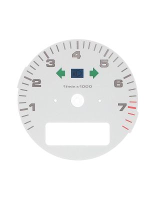 Fondino bianco contagiri contachilometri Porsche 911 964 Turbo 3.3 e 993 Turbo - icone accese