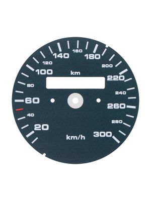 Fondino blu petrolio ottanio tachimetro contachilometri Porsche 911 964 Carrera 2, 964 Carrera 4, 964 Turbo 3.3 e 993 Carrera 2, 993 Carrera 2 S, 993 Carrera 4, 993 Carrera 4 S, 993 Targa Turbo S, 993 Turbo, 993 Turbo Cabriolet 3.6 - 300 km/h