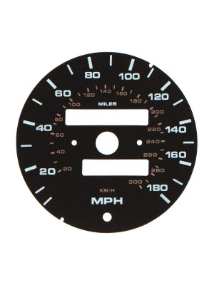 Porsche 911 964 Carrera 2, Carrera 4, RS and 993 Carrera 2, Carrera 4, Carrera RS and Targa 180 mph speedometer dial disc