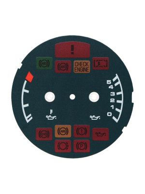 Fondino blu petrolio temperatura e pressione olio quadro strumenti Porsche 911 993 (versioni europee) - icone spente