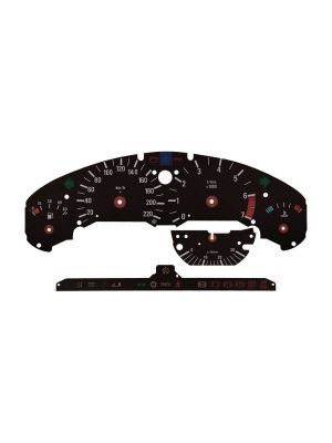 BMW 3 Series E36 speedometer dial disc - warning lights off
