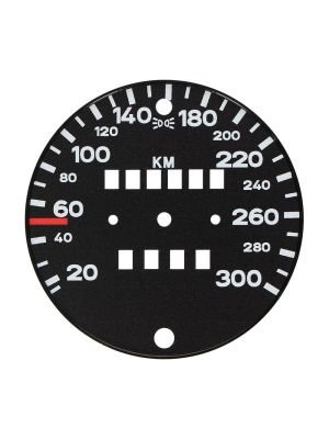 Gauge face for Porsche 911 930 Turbo 3.3 speedometer (300 km/h)