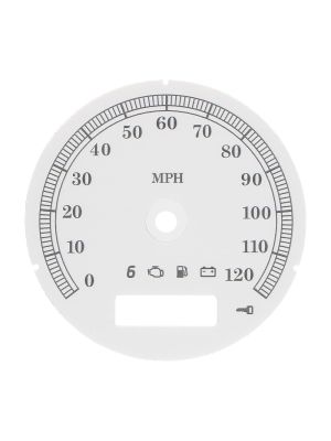Fondino bianco per restauro tachimetro in miglia Harley-Davidson (diametro: 80mm - 2006-2013)
