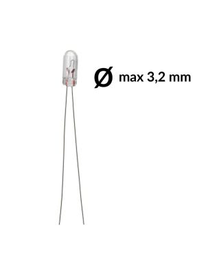 Mini micro lampadina ad incandescenza, T1 80mA 14V