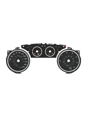 Versione 1 - Kit di fondini per contachilometri Lancia Ypsilon 846 (modelli pre-restyling) - versioni diesel