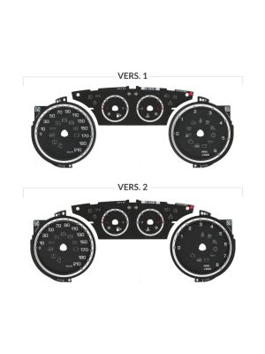 Kit di fondini per contachilometri Lancia Ypsilon 846 (modelli pre-restyling) - confronto versioni