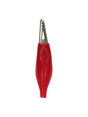 Pinzette coccodrillo isolate colore Rosso - Conf. da 10 pz.