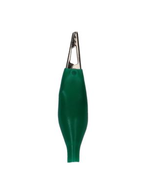 Pinzette coccodrillo isolate colore Verde - Conf. da 10 pz.